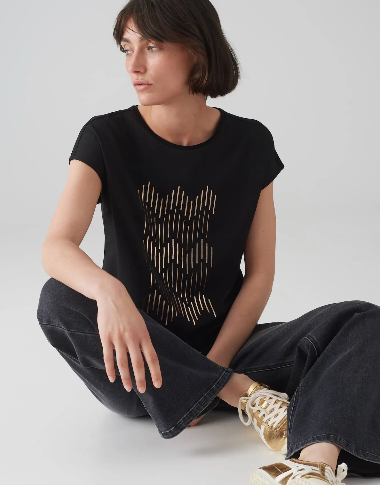 Shirt Met Print Setro Print Zwart Online Bestellen*OPUS Hot