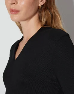 Shirt Met V-hals Kalya Zwart Online Bestellen*OPUS Discount