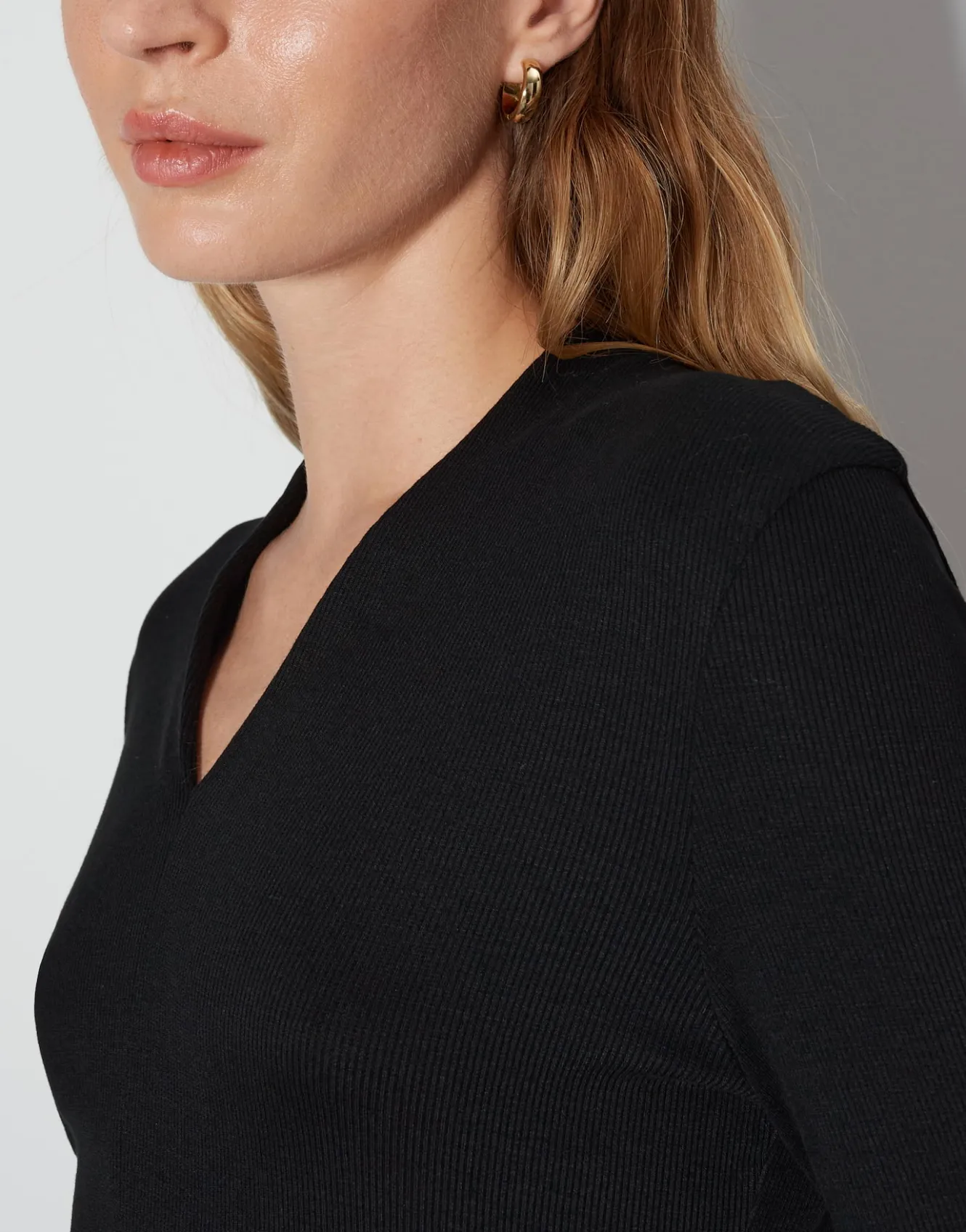 Shirt Met V-hals Kalya Zwart Online Bestellen*OPUS Discount