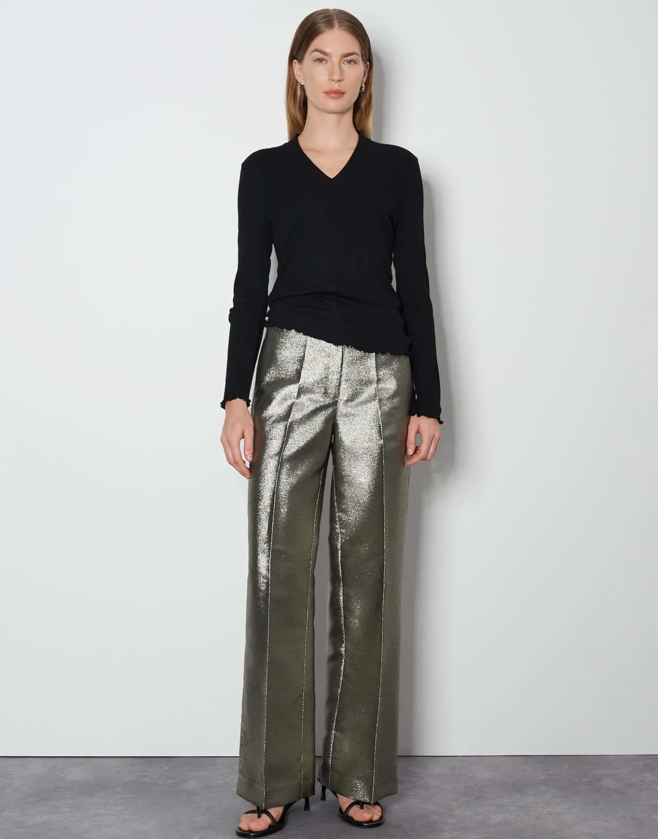 Shirt Met V-hals Kalya Zwart Online Bestellen*OPUS Discount