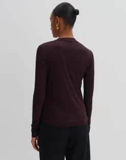 Shirt Met V-hals Kemara Rood Online Bestellen*OPUS Cheap