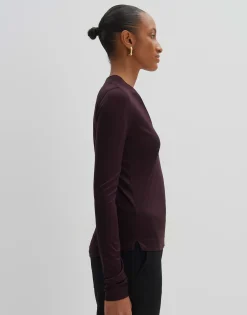Shirt Met V-hals Kemara Rood Online Bestellen*OPUS Cheap