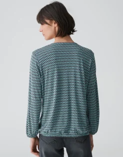 Shirt Met V-hals Sannah Tradition Blauw Online Bestellen*OPUS New