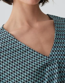 Shirt Met V-hals Sannah Tradition Blauw Online Bestellen*OPUS New