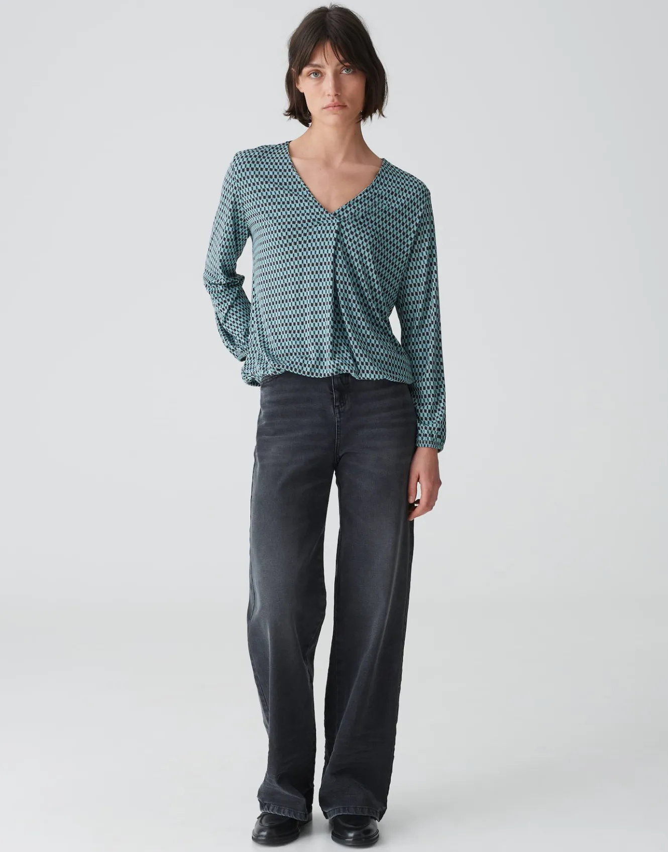 Shirt Met V-hals Sannah Tradition Blauw Online Bestellen*OPUS New