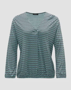 Shirt Met V-hals Sannah Tradition Blauw Online Bestellen*OPUS New