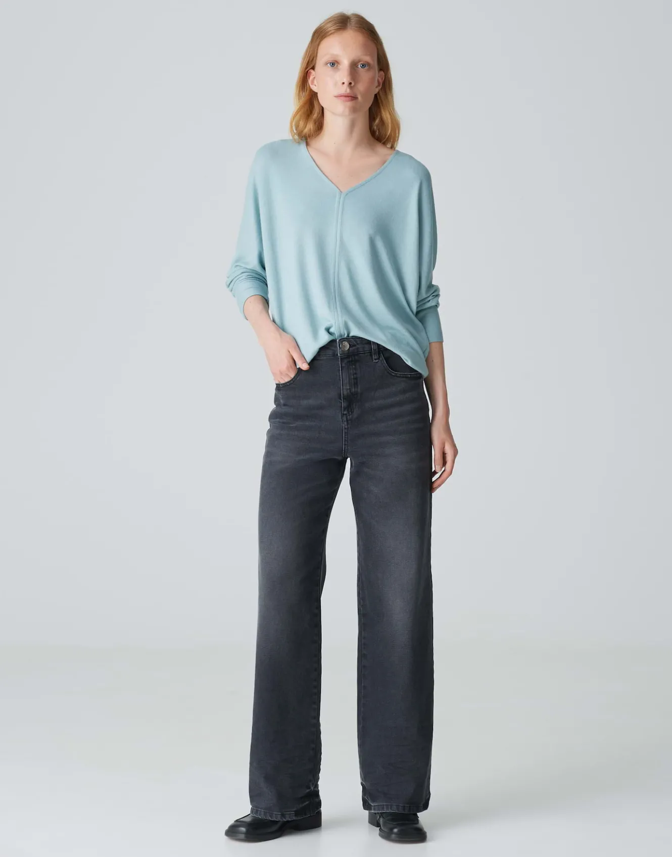 Shirt Met V-hals Silomon Blauw Online Bestellen*OPUS Cheap