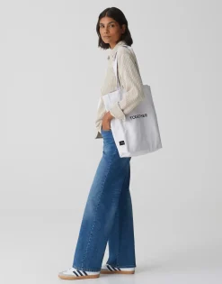 Shopper Canvas Wit Online Bestellen*OPUS Cheap