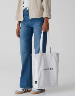 Shopper Canvas Wit Online Bestellen*OPUS Cheap