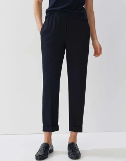 Slip-on Broek Carlah Blauw Online Bestellen*OPUS Best Sale