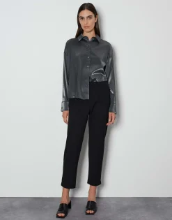 Slip-on Broek Charlie Pure Zwart Online Bestellen*OPUS Shop
