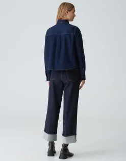 Spijkerblouse Farilla Blauw Online Bestellen*OPUS Shop