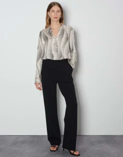 Sweatpants Cenya Texture Zwart Online Bestellen*OPUS Cheap