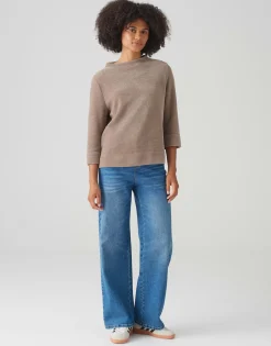 Trui Gelvet Bruin Online Bestellen*OPUS Store