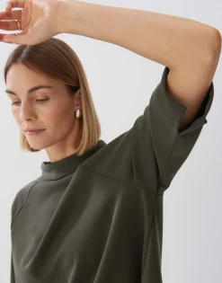 Trui Unoa Cropped Groen Online Bestellen*OPUS Shop