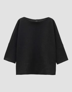 Trui Ushiny Detail Zwart Online Bestellen*OPUS Best Sale