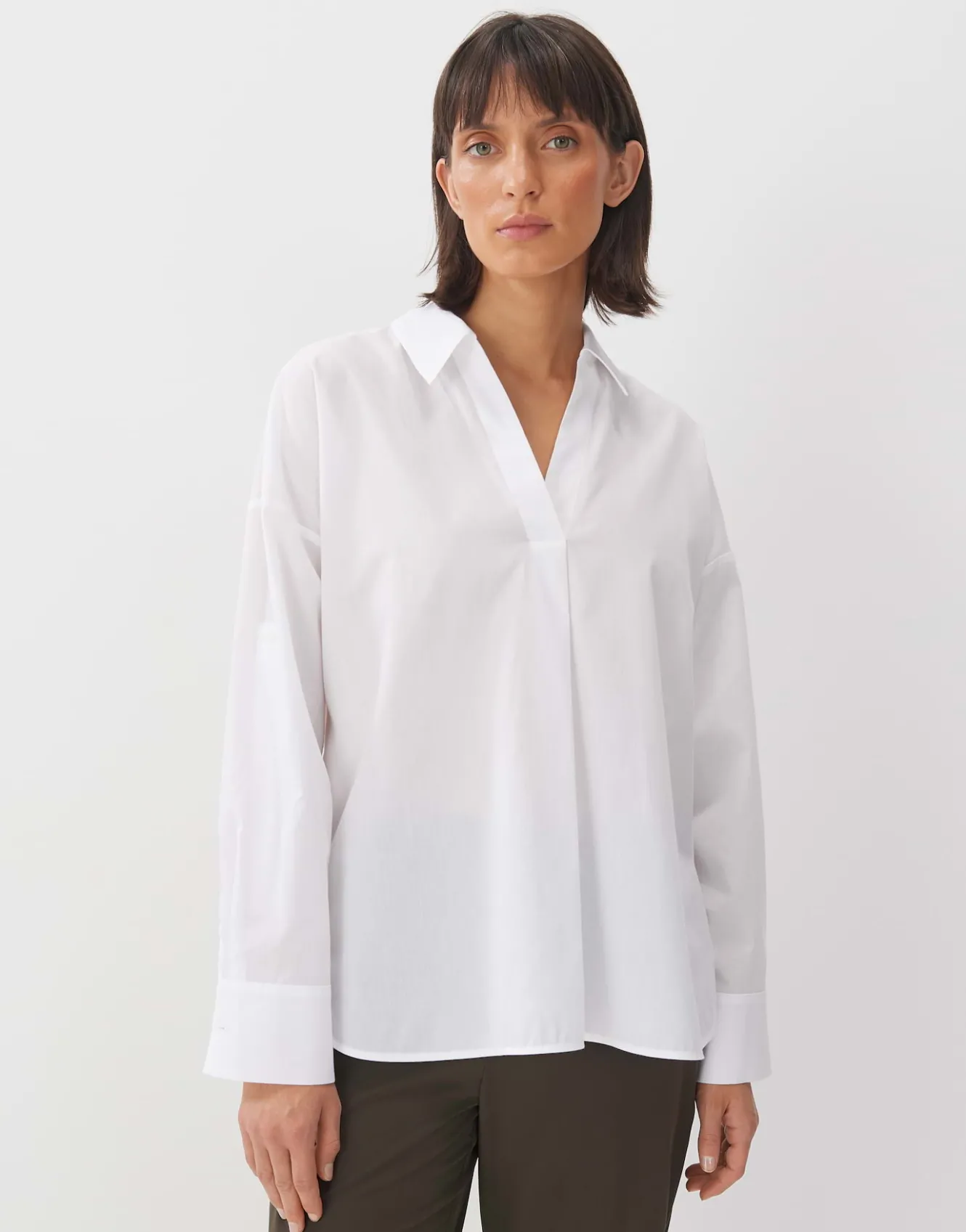 Tuniekblouse Zomi Detail Wit Online Bestellen*OPUS Best Sale
