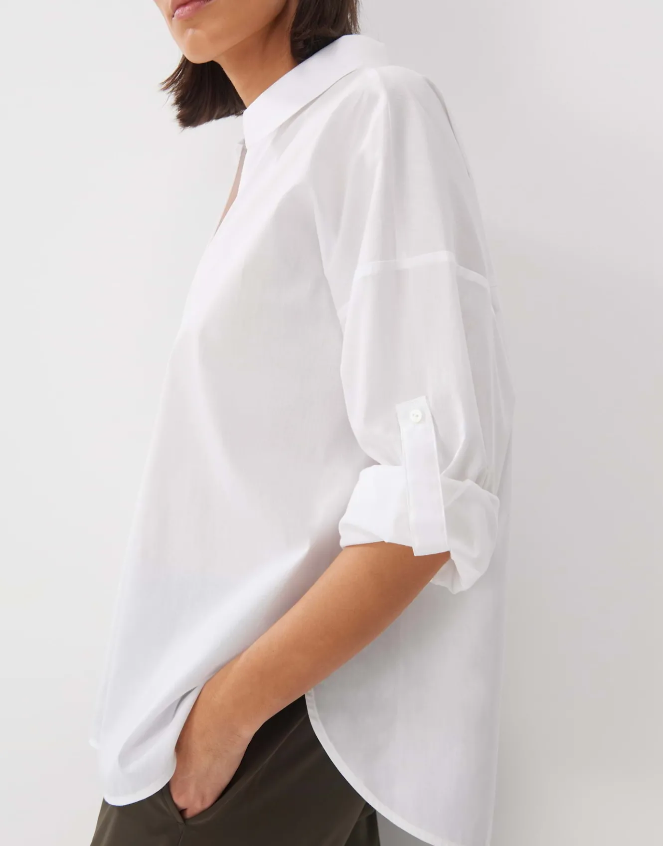 Tuniekblouse Zomi Detail Wit Online Bestellen*OPUS Best Sale