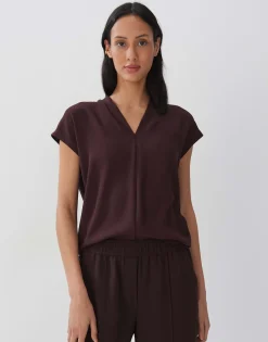 V-hals Shirt Kelcy Rood Online Bestellen*OPUS Sale