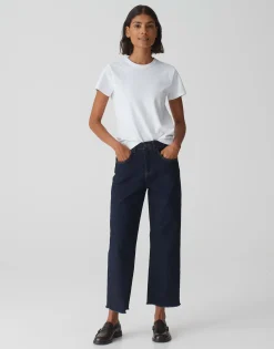 Wide Cropped Jeans Momito Blauw Online Bestellen*OPUS Cheap