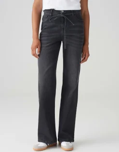 Wide Leg Jeans Marli Belt Grijs Online Bestellen*OPUS Sale