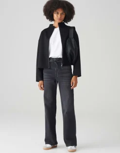 Wide Leg Jeans Marli Belt Grijs Online Bestellen*OPUS Sale
