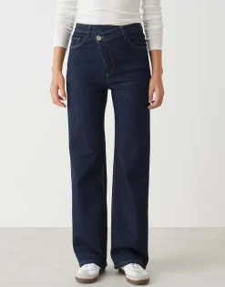 Wide Leg Jeans Marli Crisscross Blauw Online Bestellen*OPUS Best