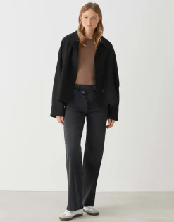 Wide Leg Jeans Marli Crisscross Grijs Online Bestellen*OPUS Outlet