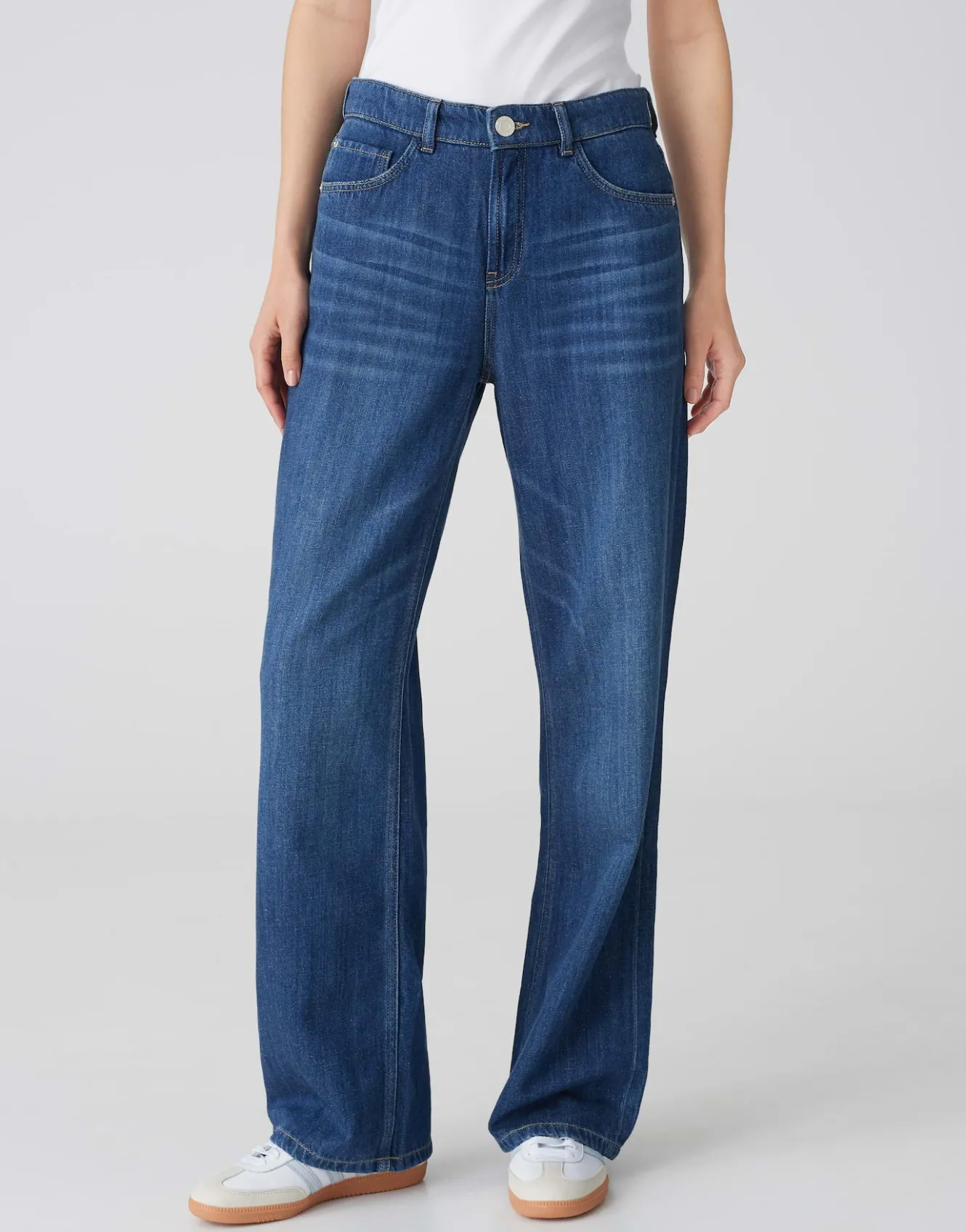 Wide Leg Jeans Maudea Blauw Online Bestellen*OPUS Cheap
