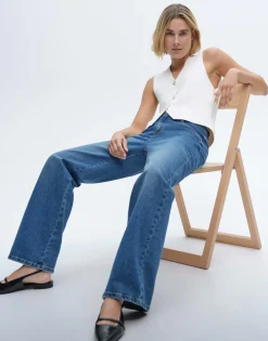 Wide Leg Jeans Mivy Blauw Online Bestellen*OPUS Online
