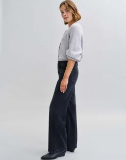 Wide Leg Jeans Mivy Zwart Online Bestellen*OPUS Best Sale