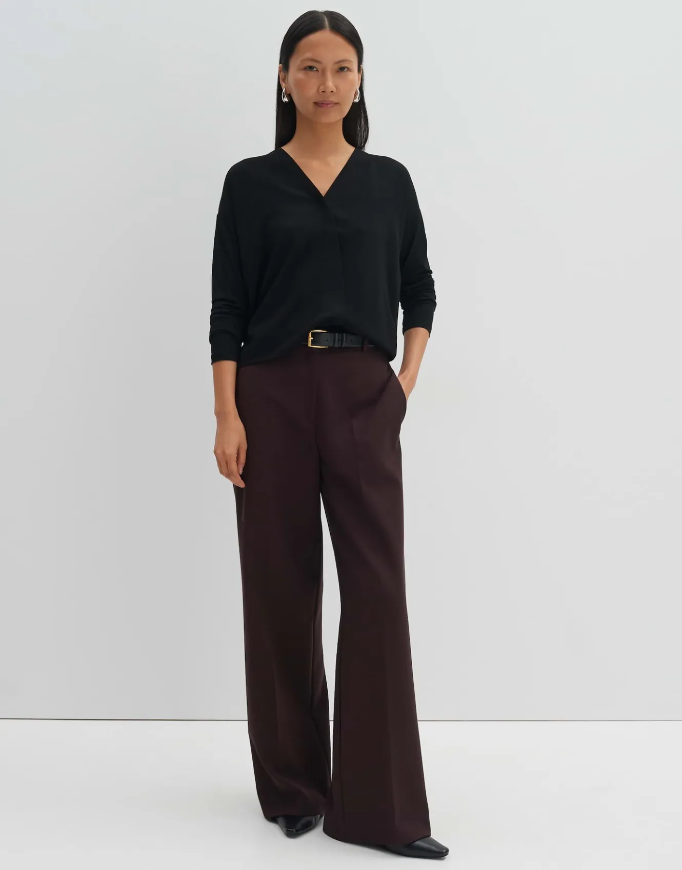 Wikkelshirt Ketana Zwart Online Bestellen*OPUS Flash Sale