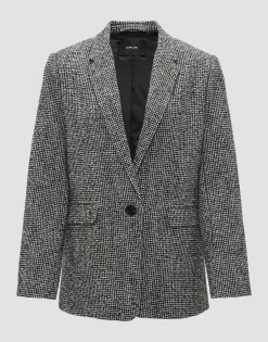 Wollen Blazer Jendala Zwart Online Bestellen*OPUS Sale