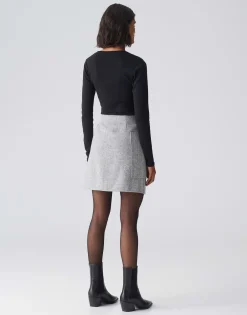 Wollen Rok Roani Grijs Online Bestellen*OPUS Hot