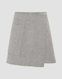 Wollen Rok Roani Grijs Online Bestellen*OPUS Hot